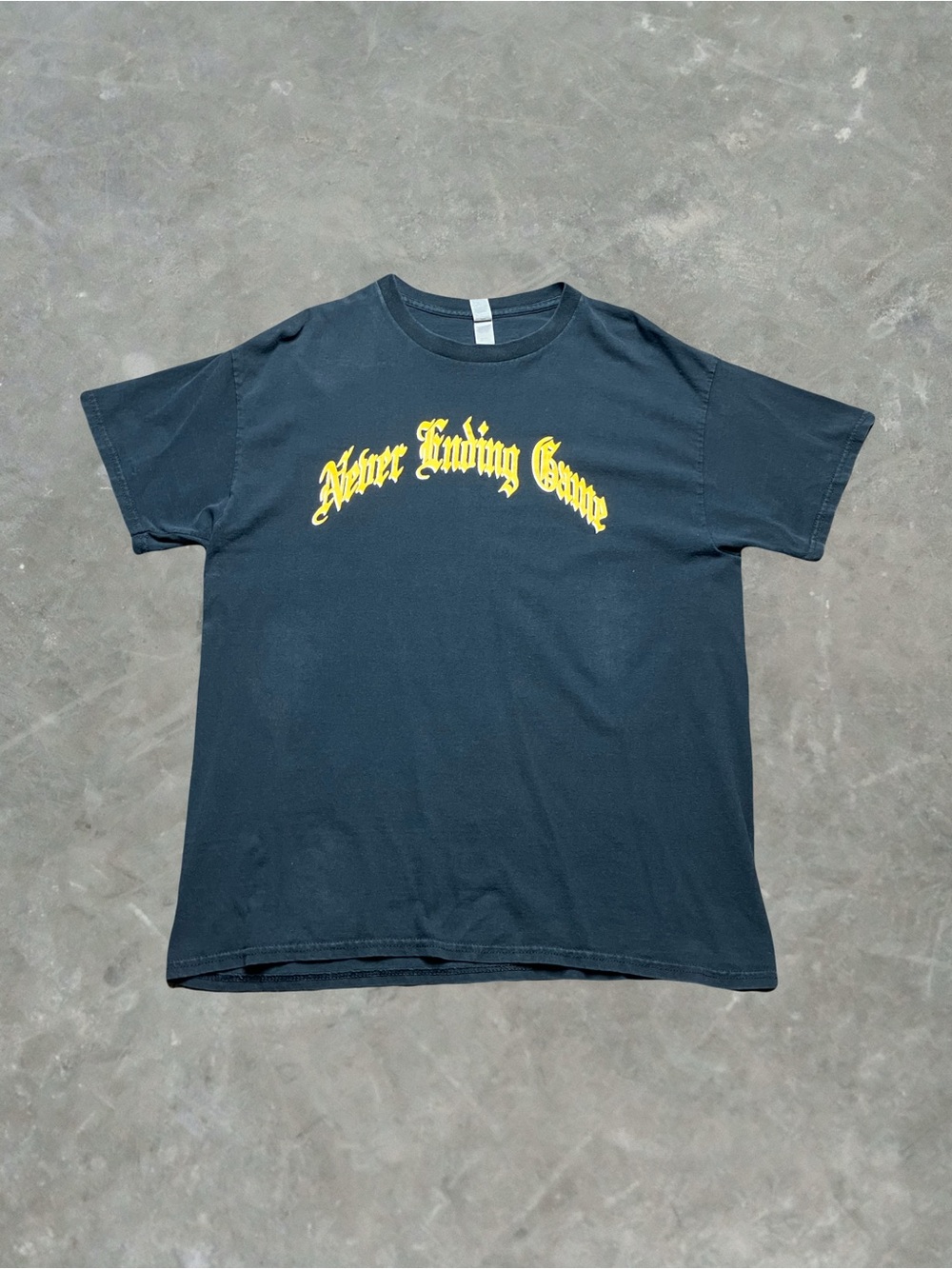 ☀️ Never Ending Game Hardcore Band Tee Mens Size Large Black